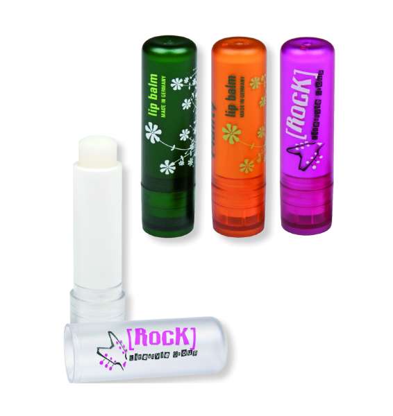 Lippenpflegestift mit Siebdruck - 1-farbig