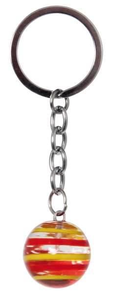 Schlüsselanhänger Glasmurmel, sortiert