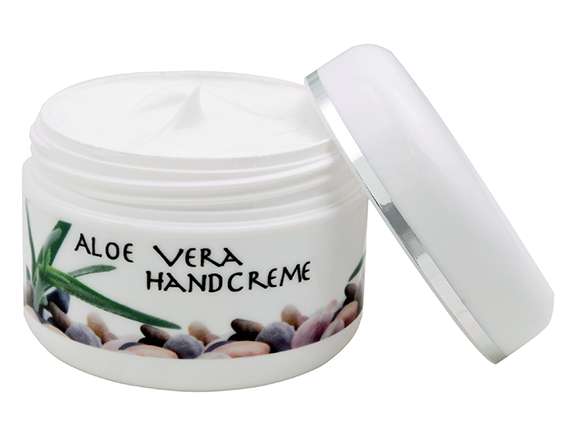 Aloe Vera Feuchtigkeitscreme in 50 ml Tiegel weiß