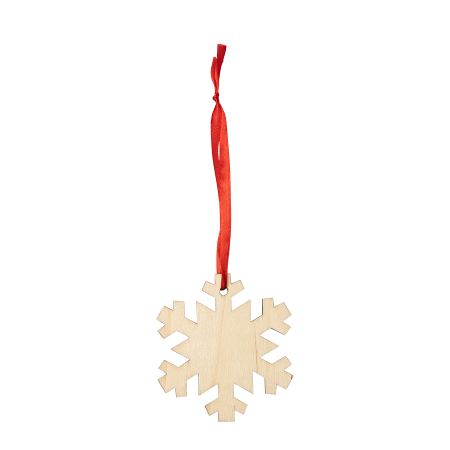 JINGLE Weihnachtsdekorationen aus Holz, Schneeflocke