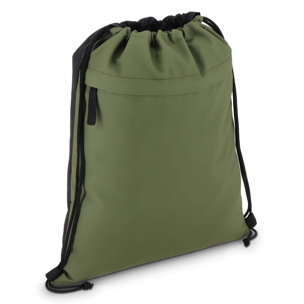 PU-beschichtete R-PET 600D Kordeltasche 33 x 42 cm