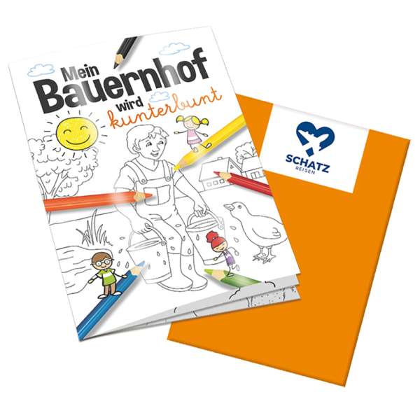 Malbuch / Mal-Set A6 - Bauernhof