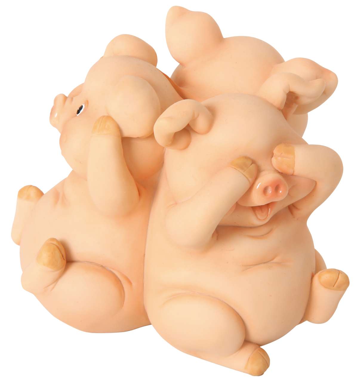 Schweine-Spardose nicht sehen, hören, sprechen