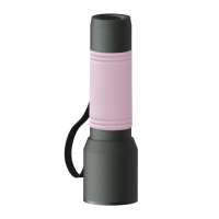 Taschenlampe grau, Hülle hellmagenta