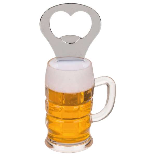 Flaschenöffner Bierglas mit Magnet