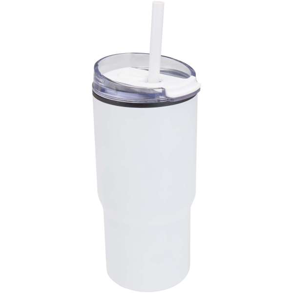 Westin 540 ml RCS-Becher aus recyceltem Material, doppelwandig isoliert, mit Trinkhalm
