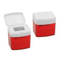 Gehäuse Rot-transparent, Deckel Weiß