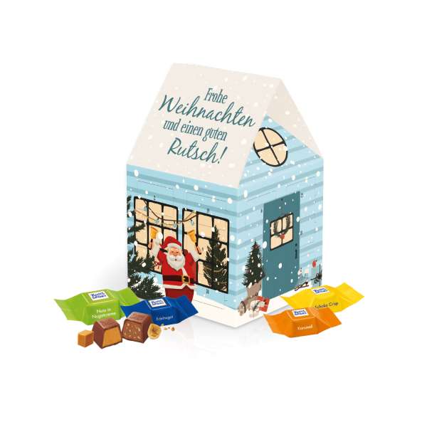 Adventskalender "Haus" mit Ritter SPORT Schokowürfel