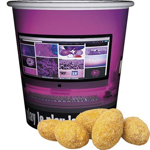 Erdnüsse Barbecue, ca. 30g, Snackbecher Mini