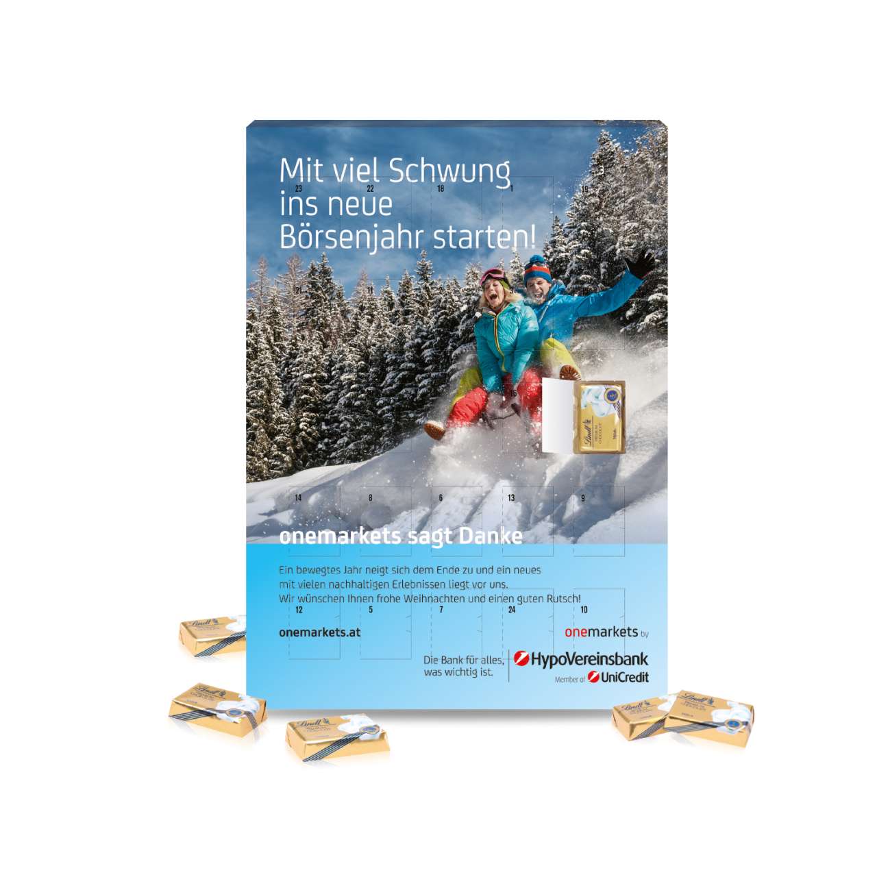 Wand-Adventskalender Lindt 