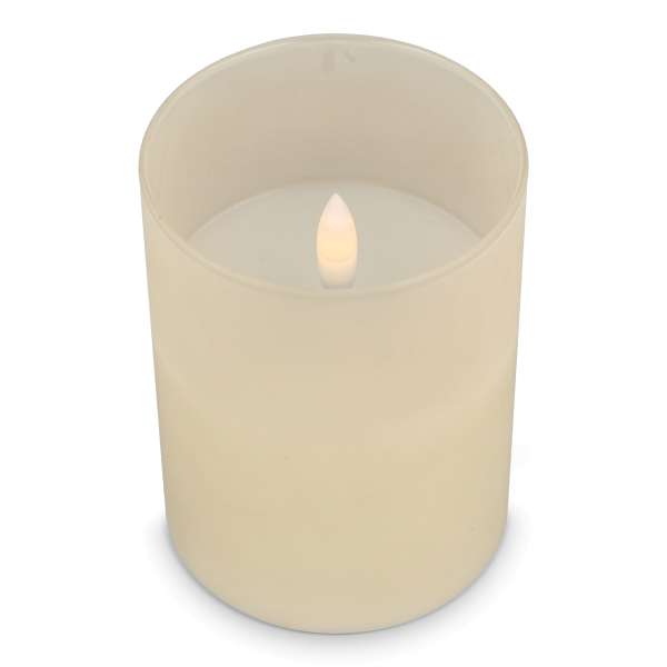 Nyelle Wiederaufladbare LED-Wachskerze im Glas