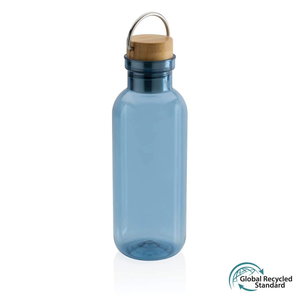 RCS rPET Flasche with Bambusdeckel und Griff