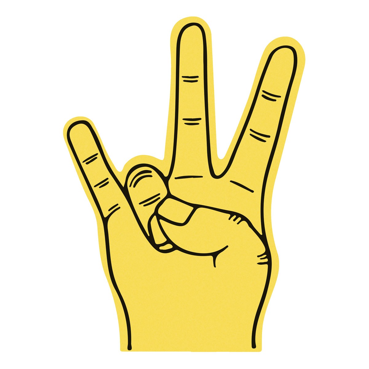 Winkehand aus Schaumstoff SHOCKER