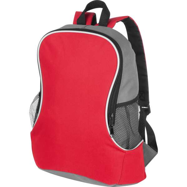 Rucksack mit Seitenfächern aus Polyester