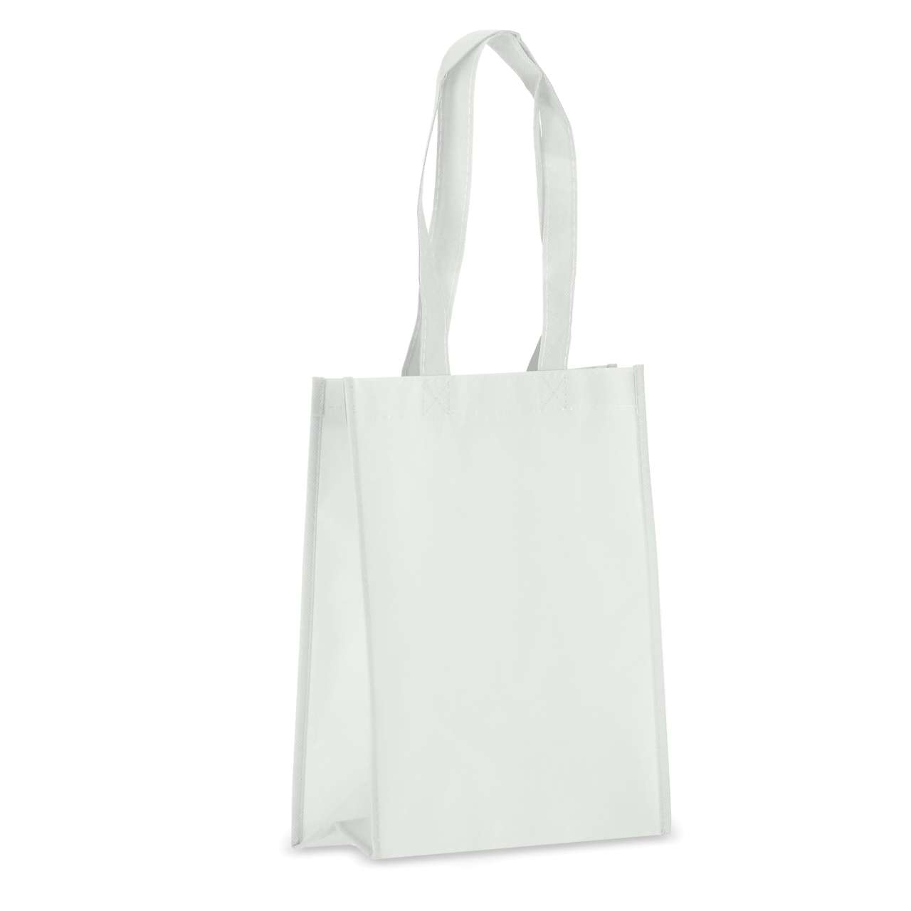 R-PET Tragetasche aus laminiertem Non Woven 24 x 11 x 30cm 105g / m²