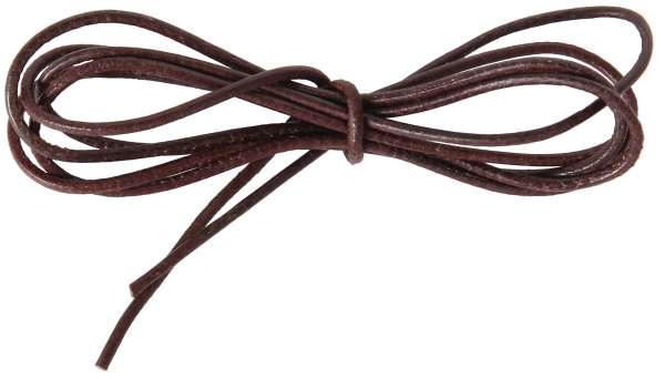 Lederband Ziegenleder, dunkelbraun 100 cm