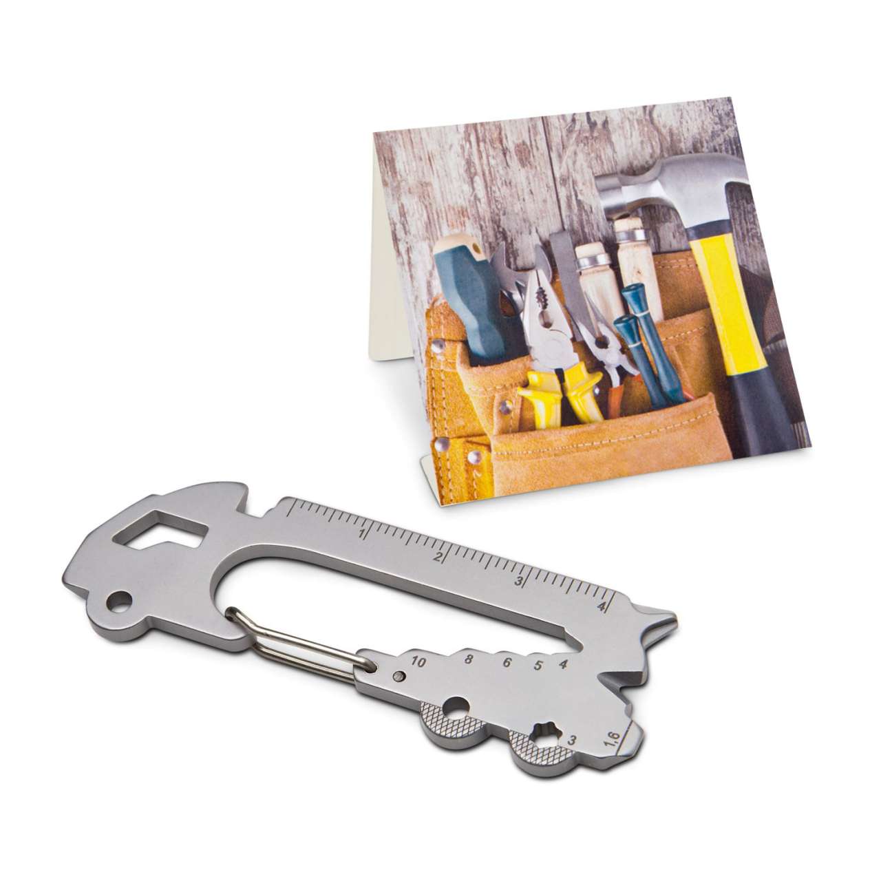 Geschenkartikel: ROMINOX® Key Tool Funktionen) im Motiv-Mäppchen Werkzeug