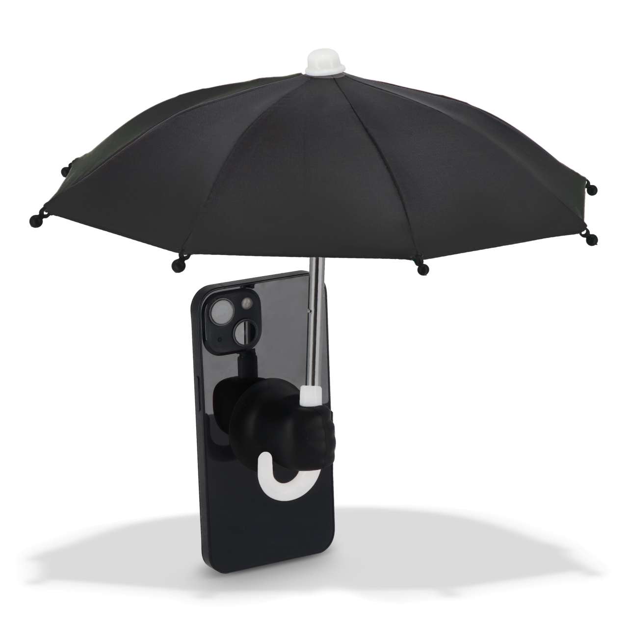 Telefon-Regenschirm mit Saugnapfhalterung