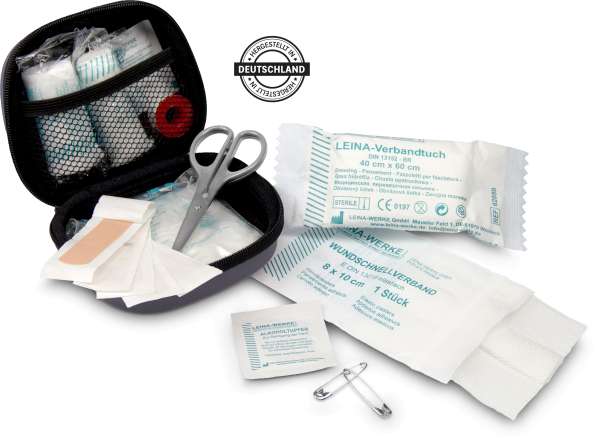 First Aid Kit - Erste Hilfe Set, 12-teilig, deutsche Markenware