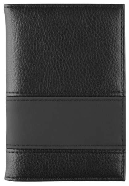 CreativDesign® Ausweistasche "LookPlus" schwarz / schwarz