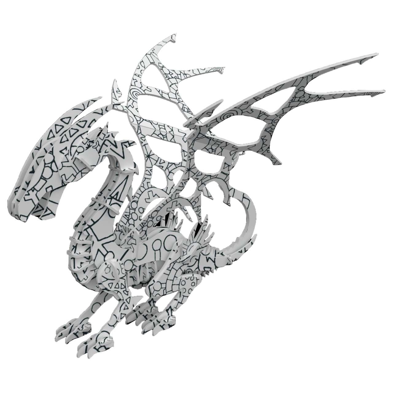 3D Puzzle Buch Drachen**