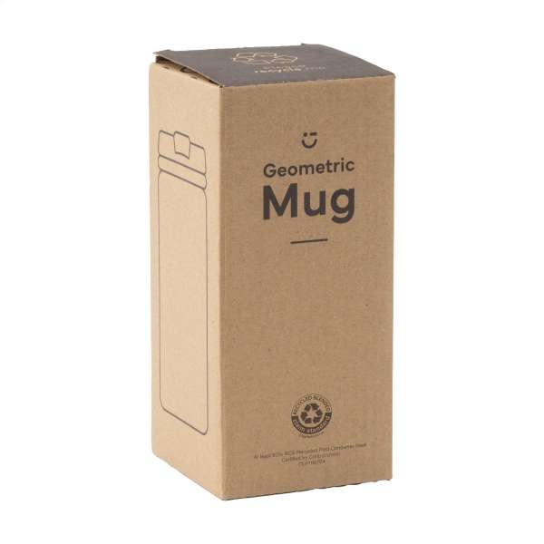 Geometric Mug RCS Recycled Steel 280 ml Thermobecher