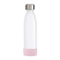 Flasche weiß, Hülle hellmagenta