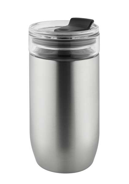 Metmaxx® Thermobecher "CremaGourmetMedium" silber