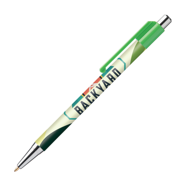 BATAM Kugelschreiber Chrome mit farbigen Akzenten und 4c-Druck all-over