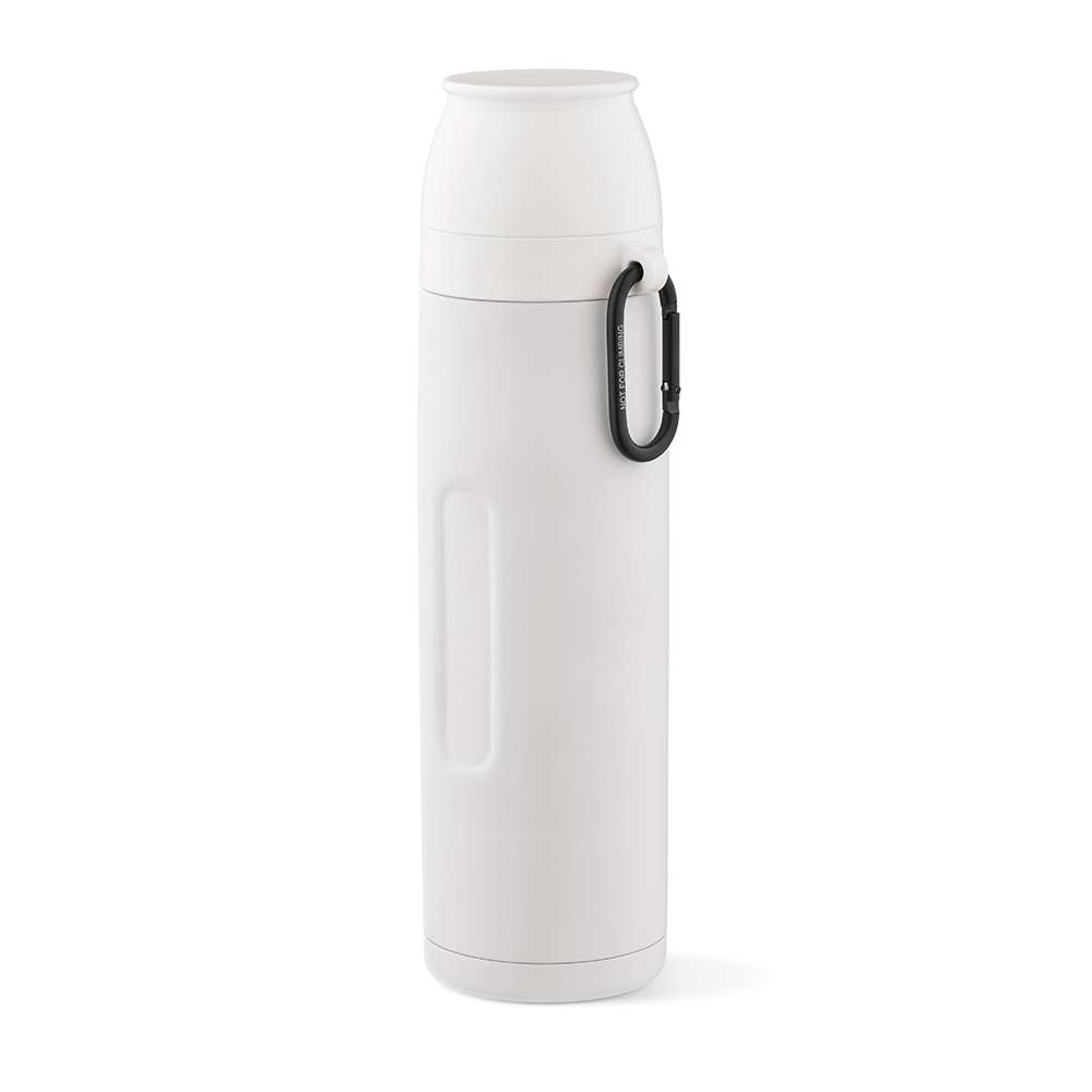 Flinders Thermos recy. Edelstahl, 1080 ml. Mit 2 Bechern und Karabiner