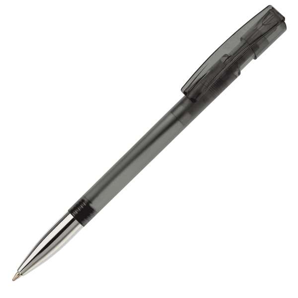 Kugelschreiber Nash Transparent mit Metallspitze