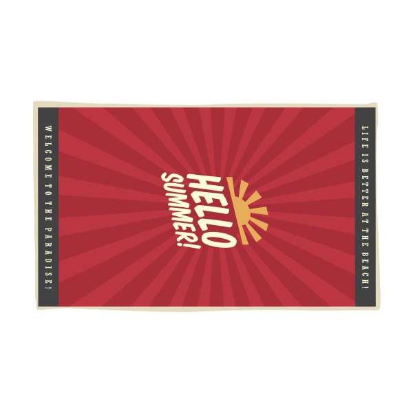 Printed BeachTowel 300 g / m² 100 x 180 Strandtuch