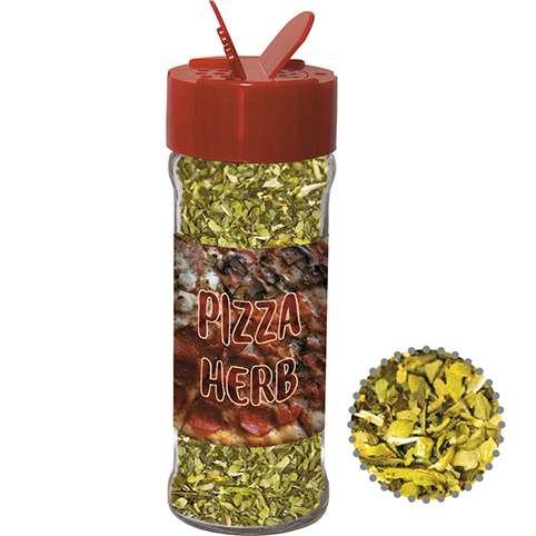 Gewürzmischung Pizza-Kräuter, ca. 15g, Glas mit Streuaufsatz