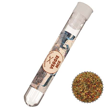 Gewürzmischung Mediterraner Veggie Mix, ca. 5g, Reagenzglas