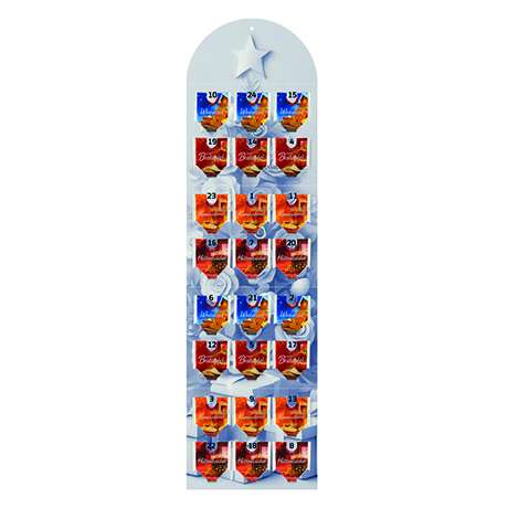 Tee Adventskalender, 24 Stück, 58g, Wand-Adventskalender