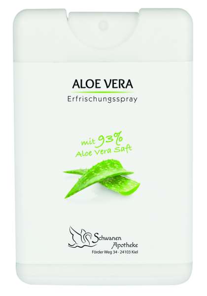 Erfrischungsspray 93 % Aloe Vera in 16 ml Spray Card