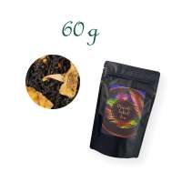 Standbodenbeutel, Aromabeutel, matt-schwarz, ohne Fenster, Inhalt 60 g