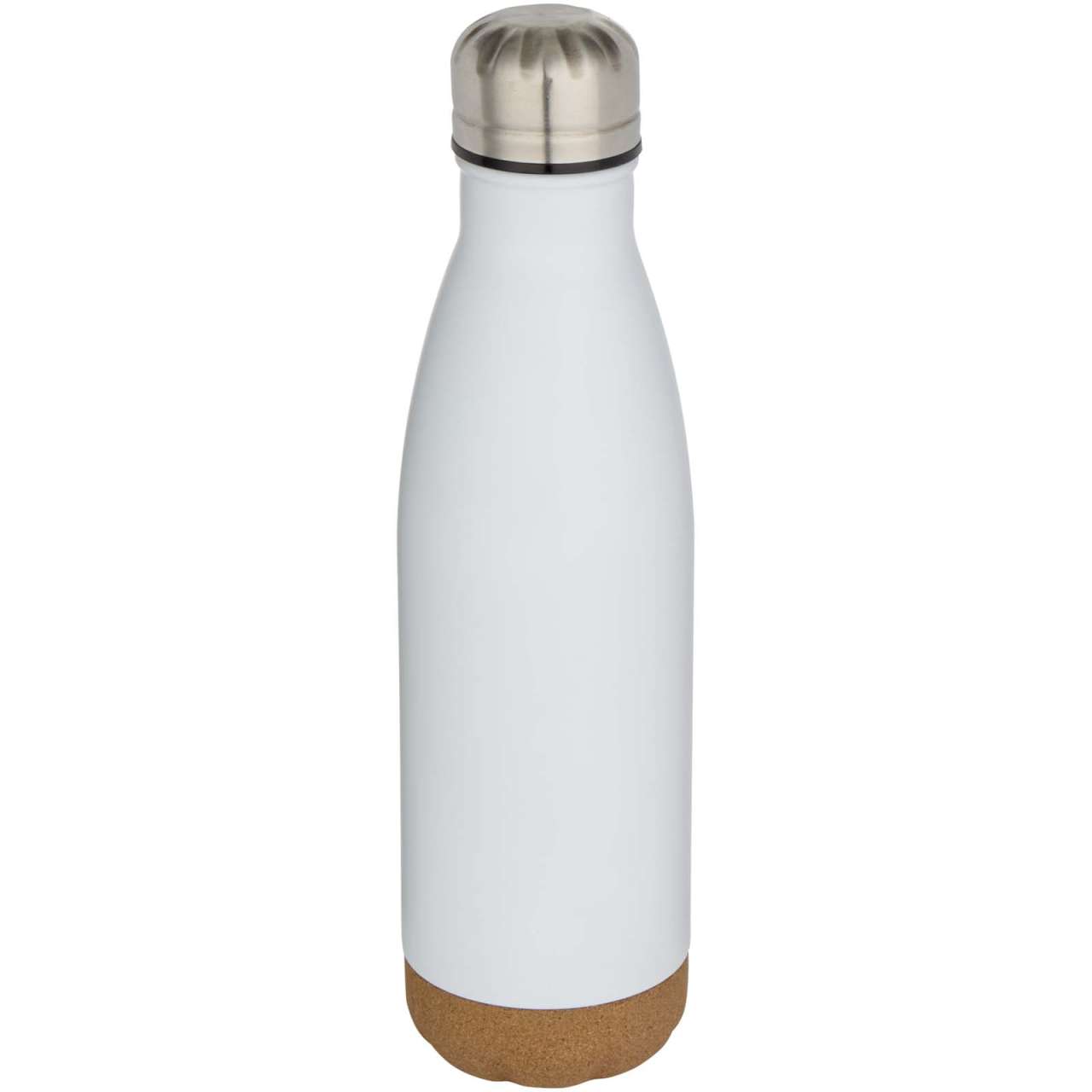 Cove 500 ml doppelwandige, vakuumisolierte Trinkflasche aus Edelstahl mit Korkdetails