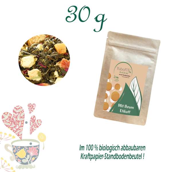 YuboFiT® Sencha Tee TROPIC GARDEN