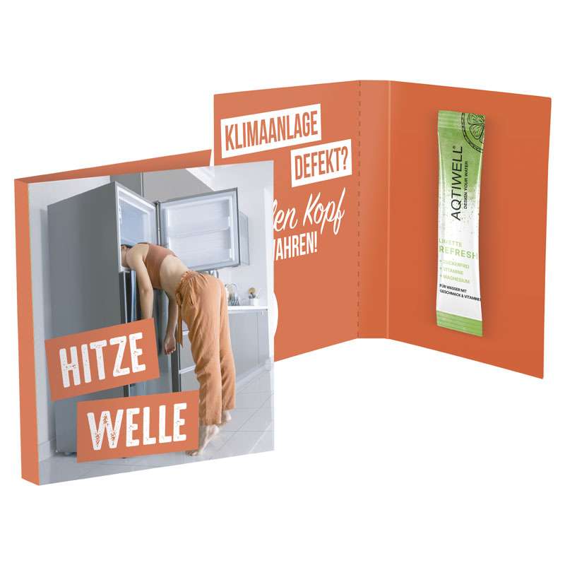 Werbekarte Midi, Aqtiwell®