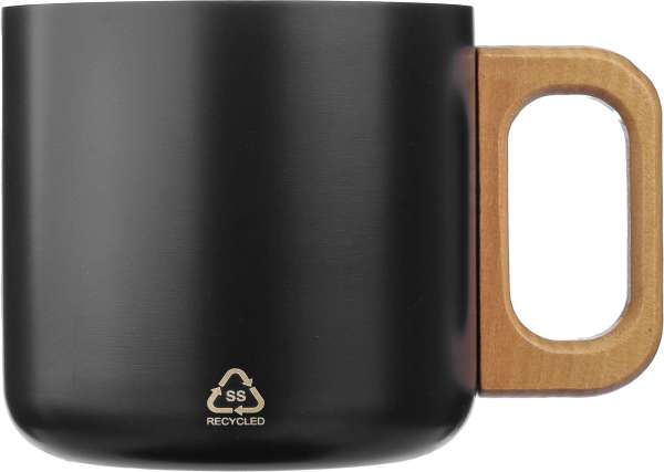 Doppelwandiger Becher aus recyceltem Edelstahl 400 ml Dwight