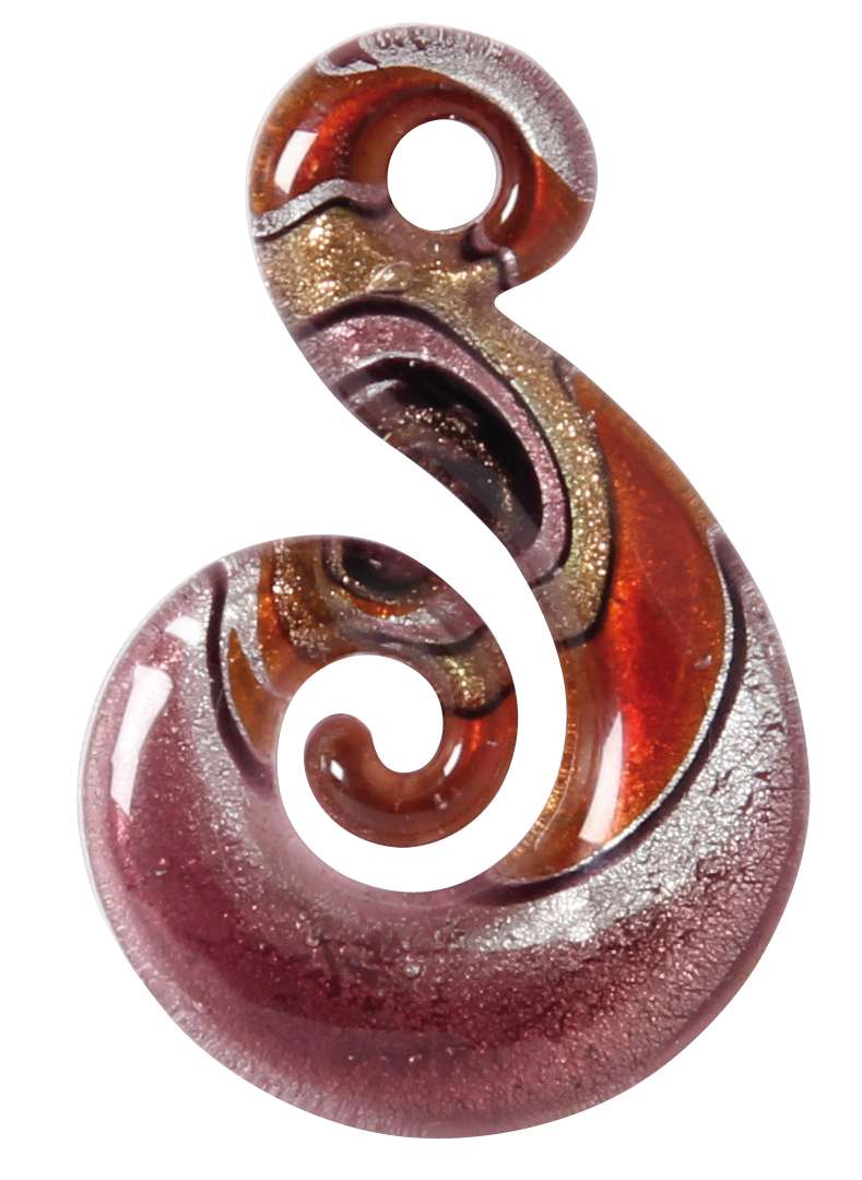 Kette Glasspirale, sortiert