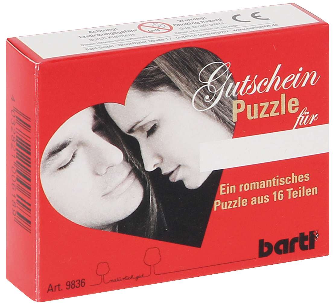 Gutscheinpuzzle 'I love you'