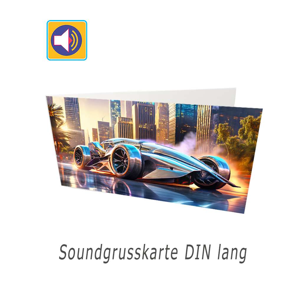 Soundgrußkarte DIN lang für Mailing