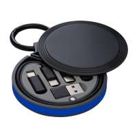 Korpus schwarz, Ring blau