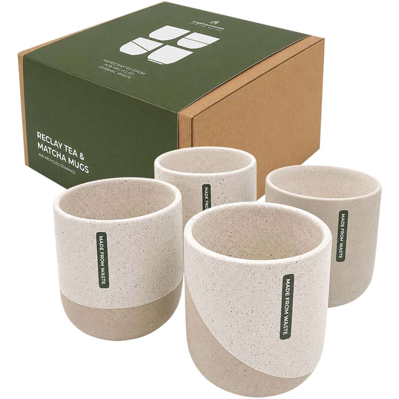 Originalhome Reclay 350 ml Tee- und Matcha-Becher Set