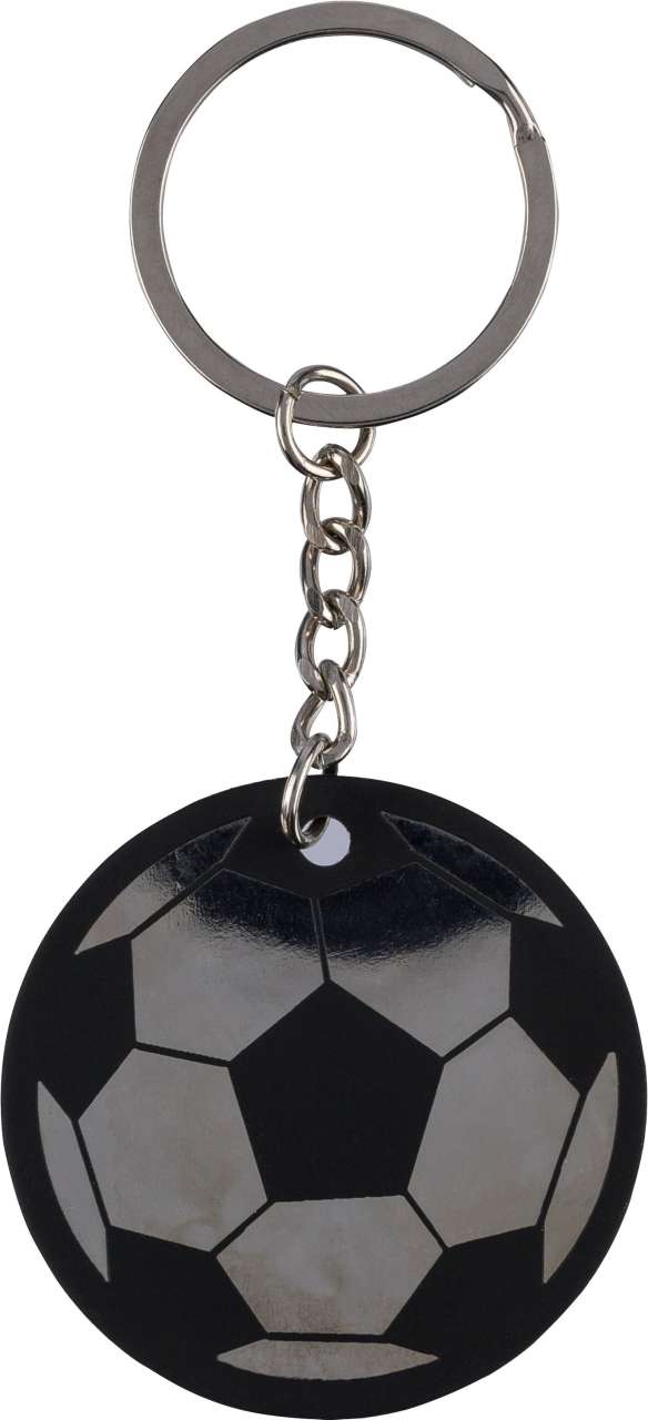 Schlüsselanhänger in Form eines Fußballs aus recyceltem Edelstahl von Ciro