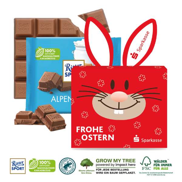 SCHOKOTAFEL RITTER SPORT "OSTERHASE”