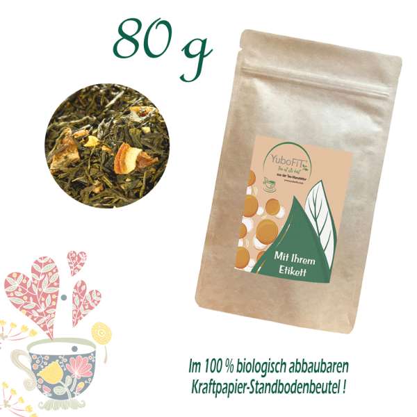 YuboFiT® Sencha Tee BLOODFLOOD ORANGE