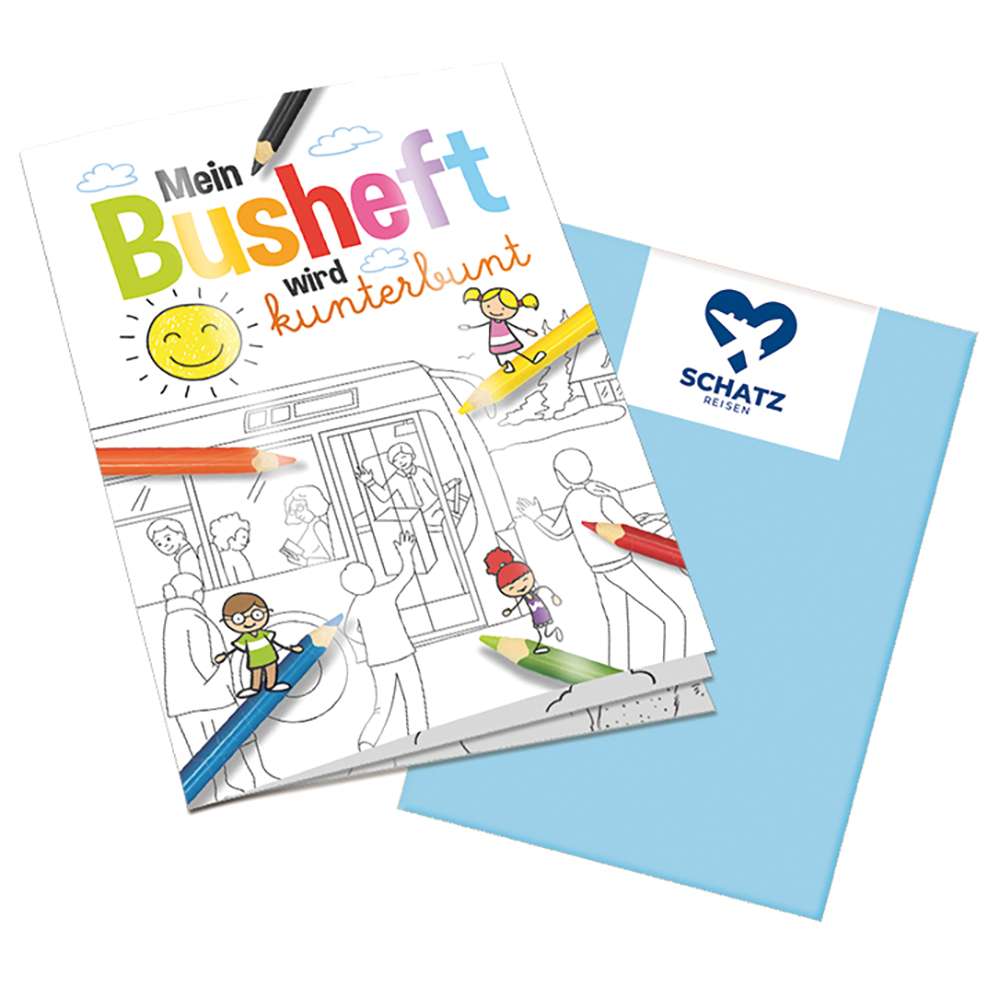 Malbuch / Mal-Set A6 - Bus